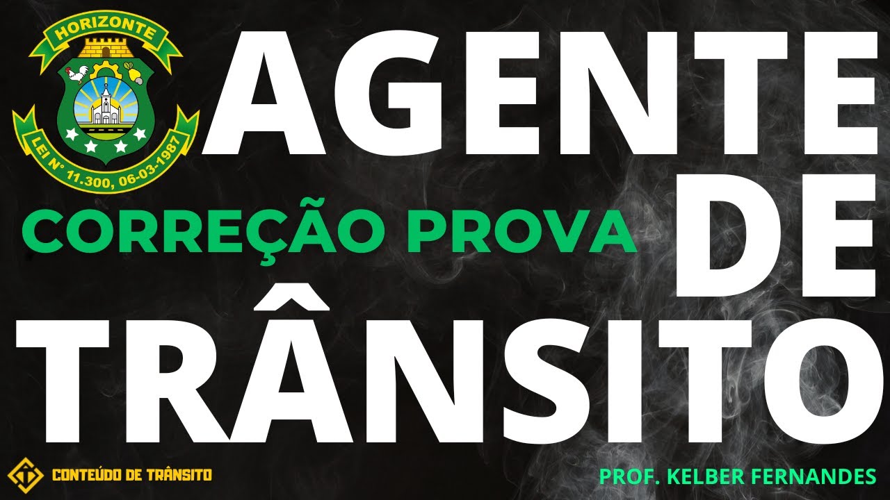 Correção Prova Agente de Trânsito Horizonte