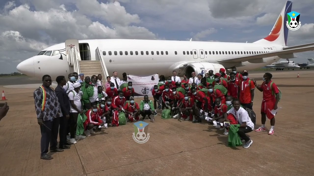The delegation of the South Sudanese team under the age of 20 left today, heading to Sudan,