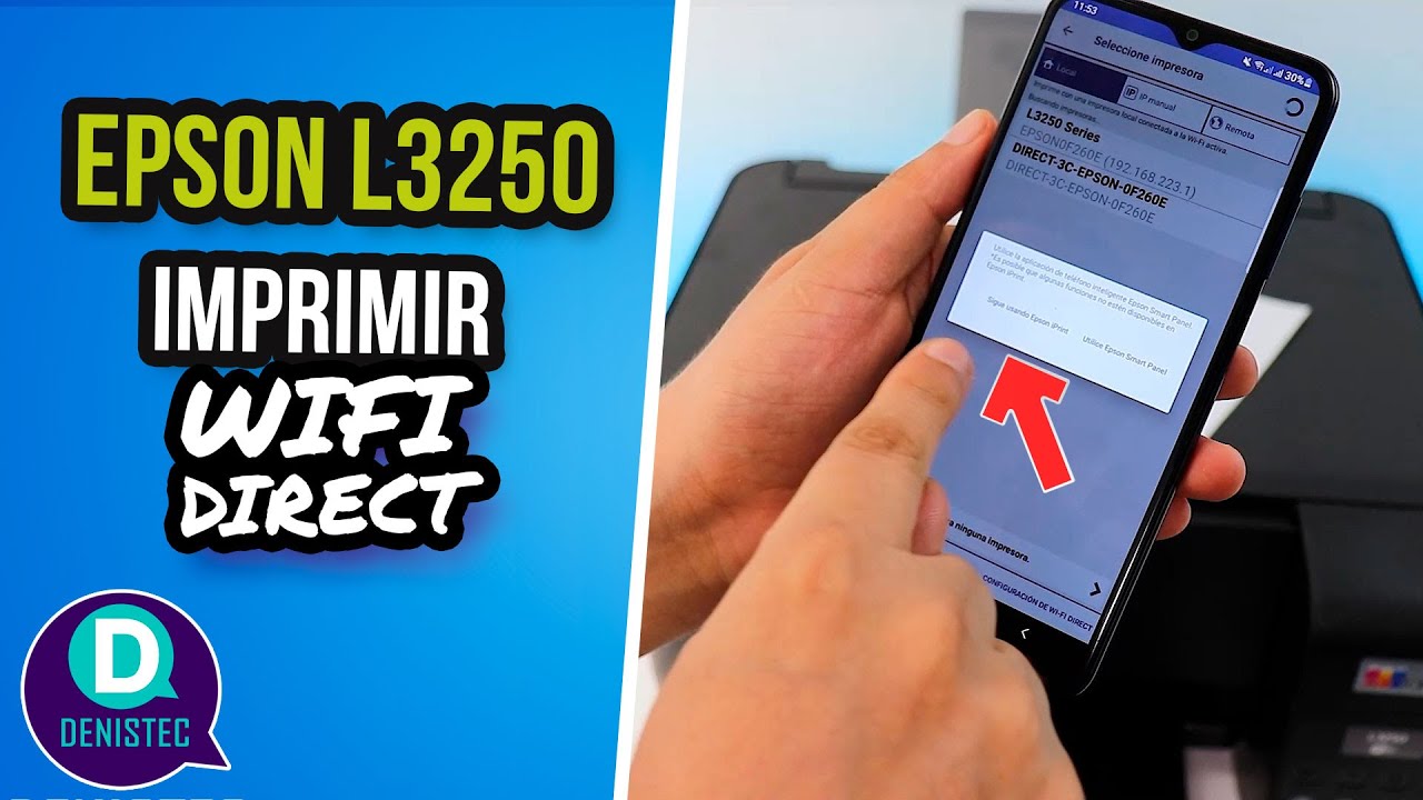 Epson L3250 | Imprimir desde el Celular o Tablet con WIFI Direct ✅