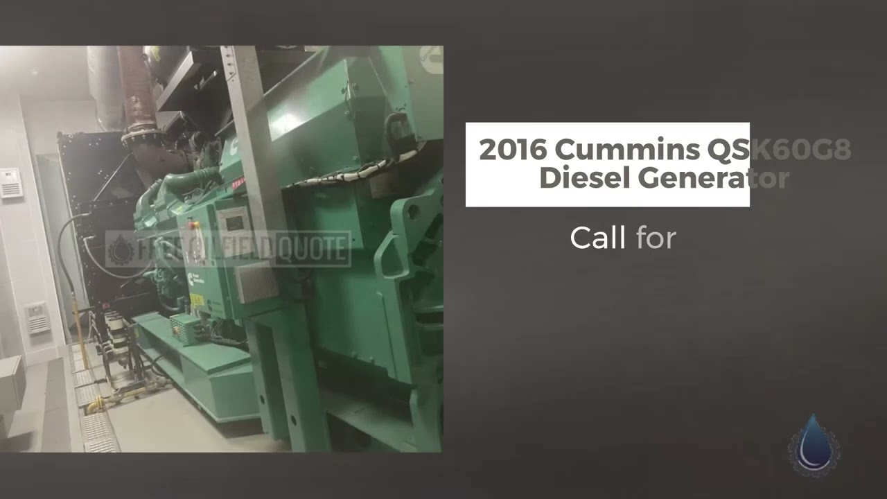 2016 Cummins QSK60G8 Diesel Generator | China
