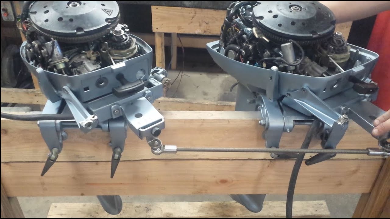 Twin Johnson / Evinrude 15 HP Install Part 1