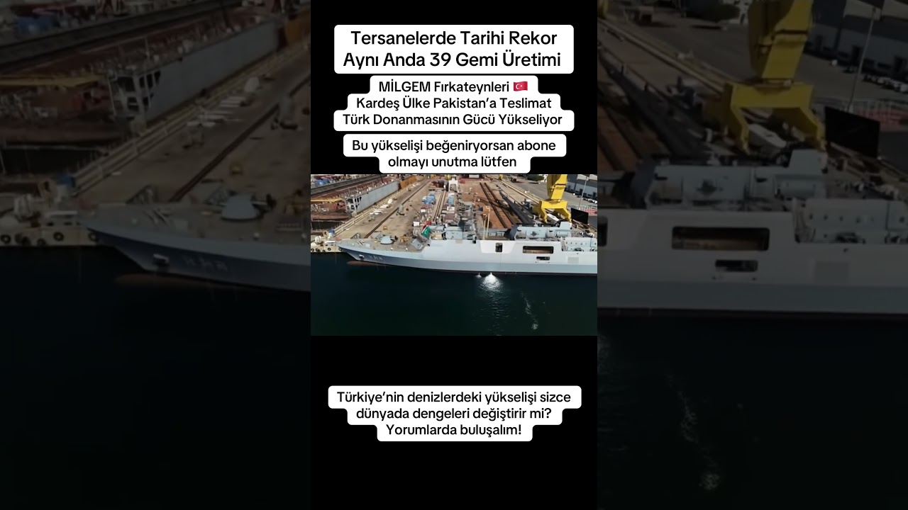 T&uuml;rkiye Builds 39 Warships at Once for Its Navy and Allies #shorts #milgem