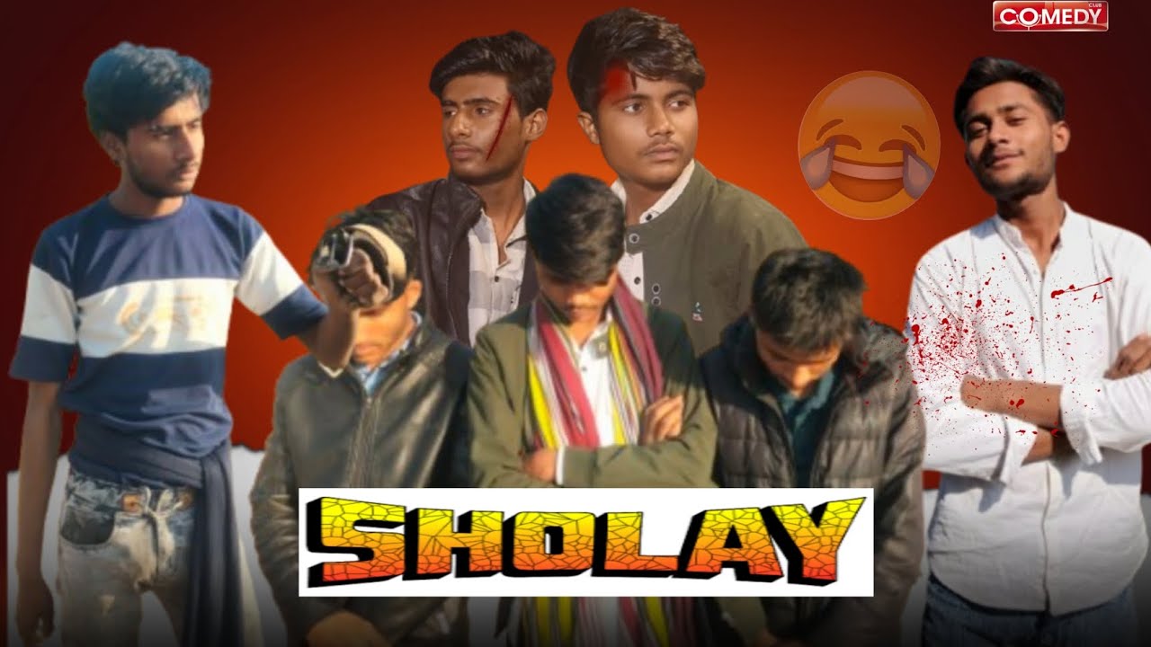 Sholay movie and boys 🤣....#comedy #comedyfilms 