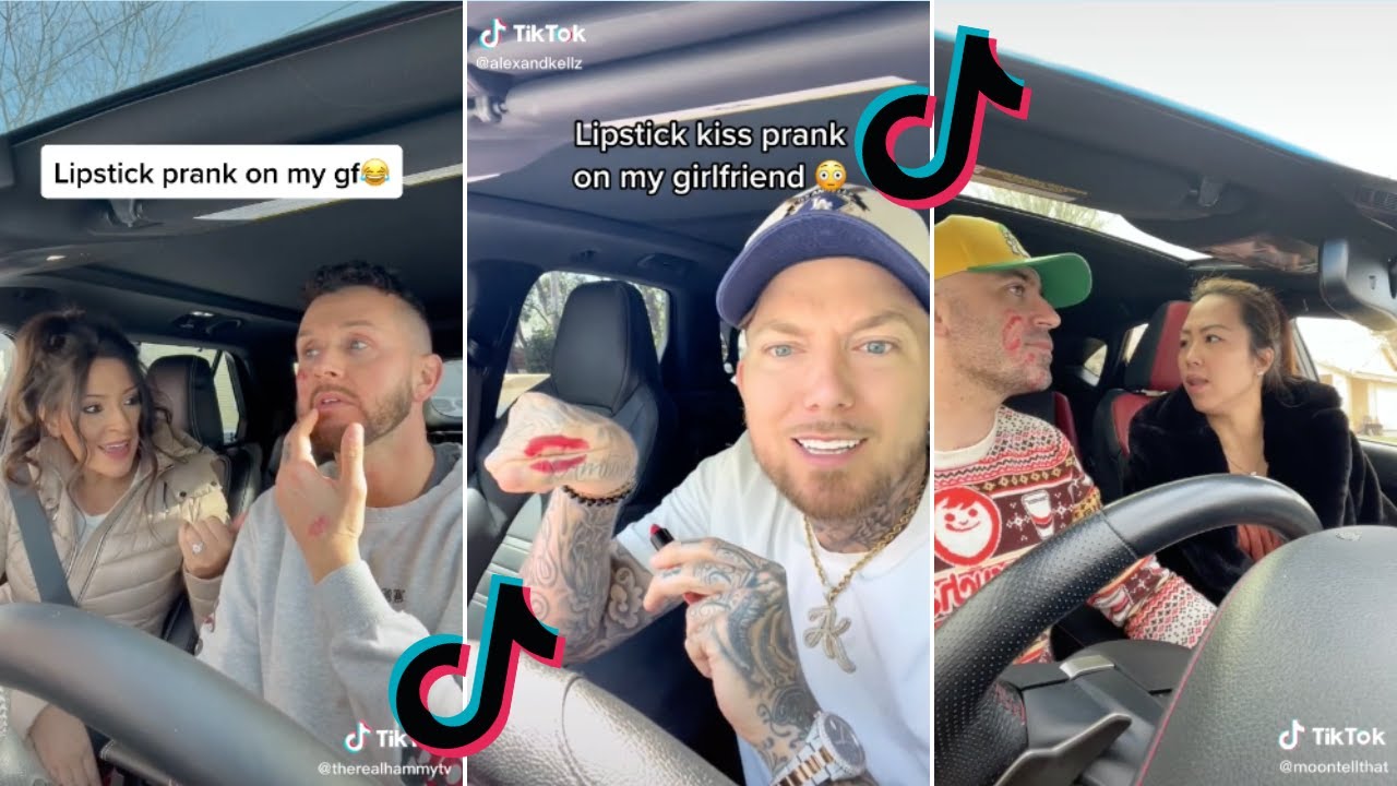 LIPSTICK PRANK ON GIRLFRIEND | COUPLE PRANKS | TIKTOK VIDEO | FUNNY VIDEO | PRANK VIDEO