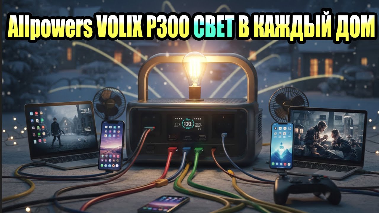 5 Причин Купить ALLPOWERS VOLIX P300 Портативную электростанцию 300W 256 Wh