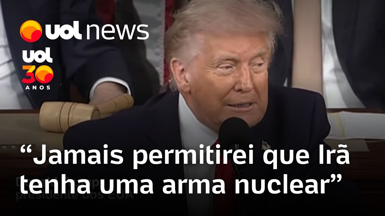 Trump x Irã: Jamais permitirei que Irã tenha uma arma nuclear, diz presidente dos EUA