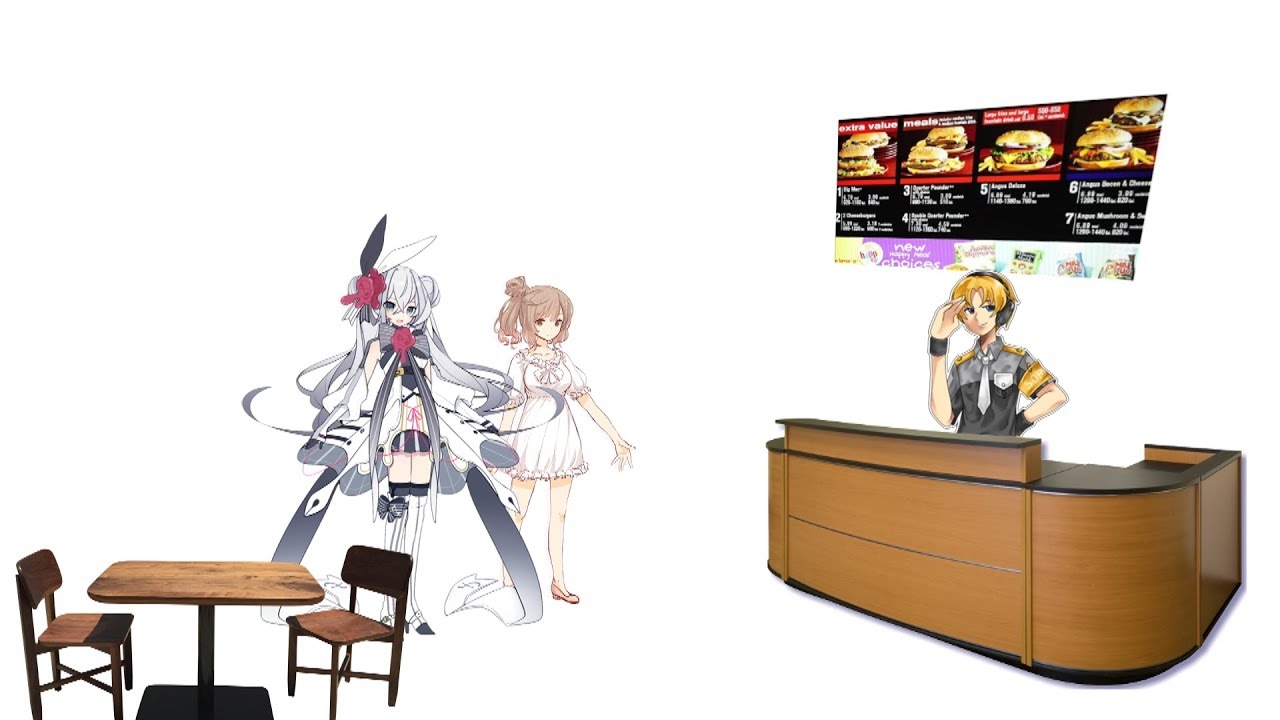 [talkloid] sasara and eleanor go to mcdonalds (shitpost)