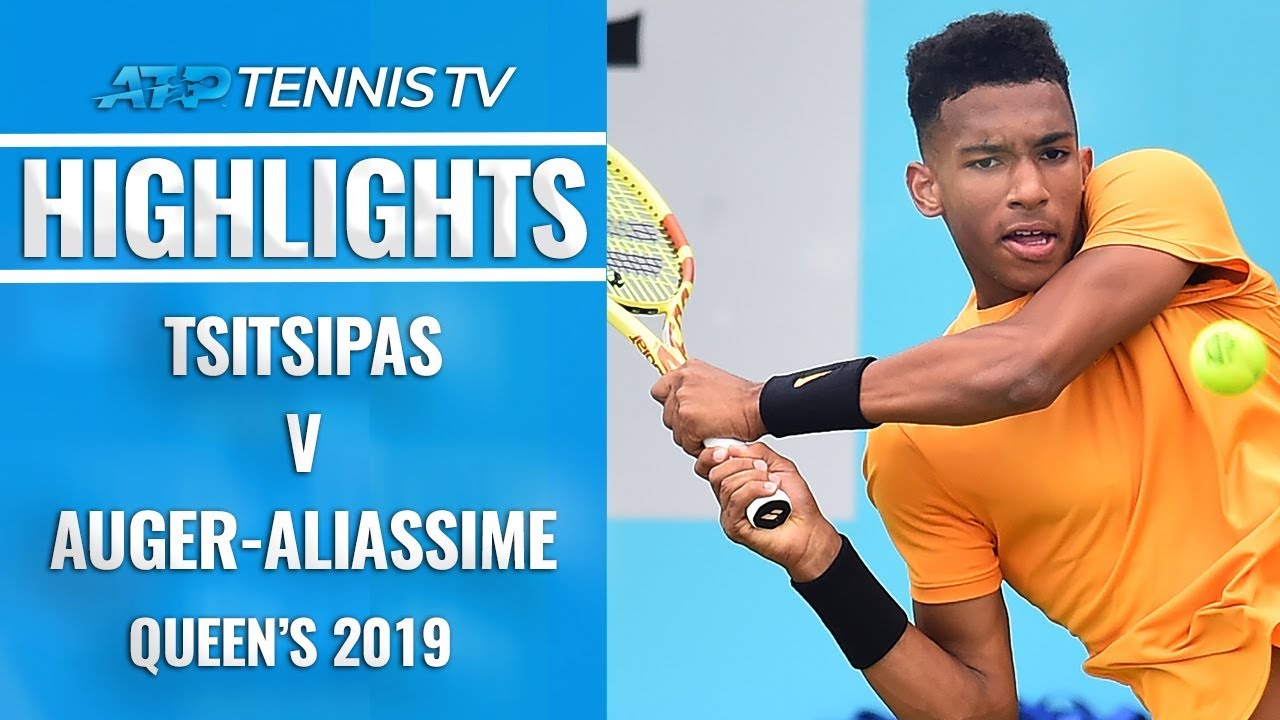 Tsitsipas v Auger-Aliassime: Best Shots & Match Point | Queen's 2019