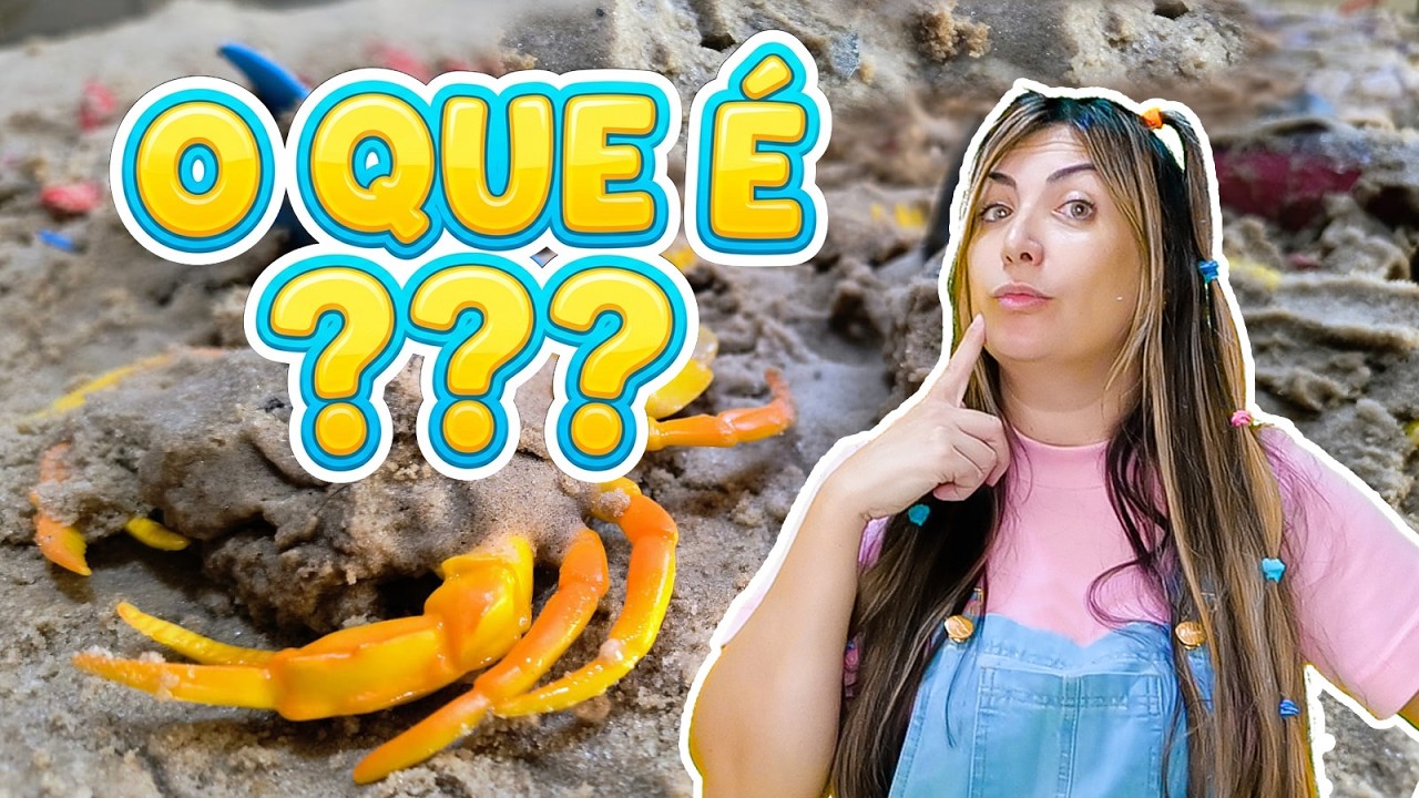 Animais Marinhos Escondidos na Areia 🐠 Vamos Achar e Aprender!