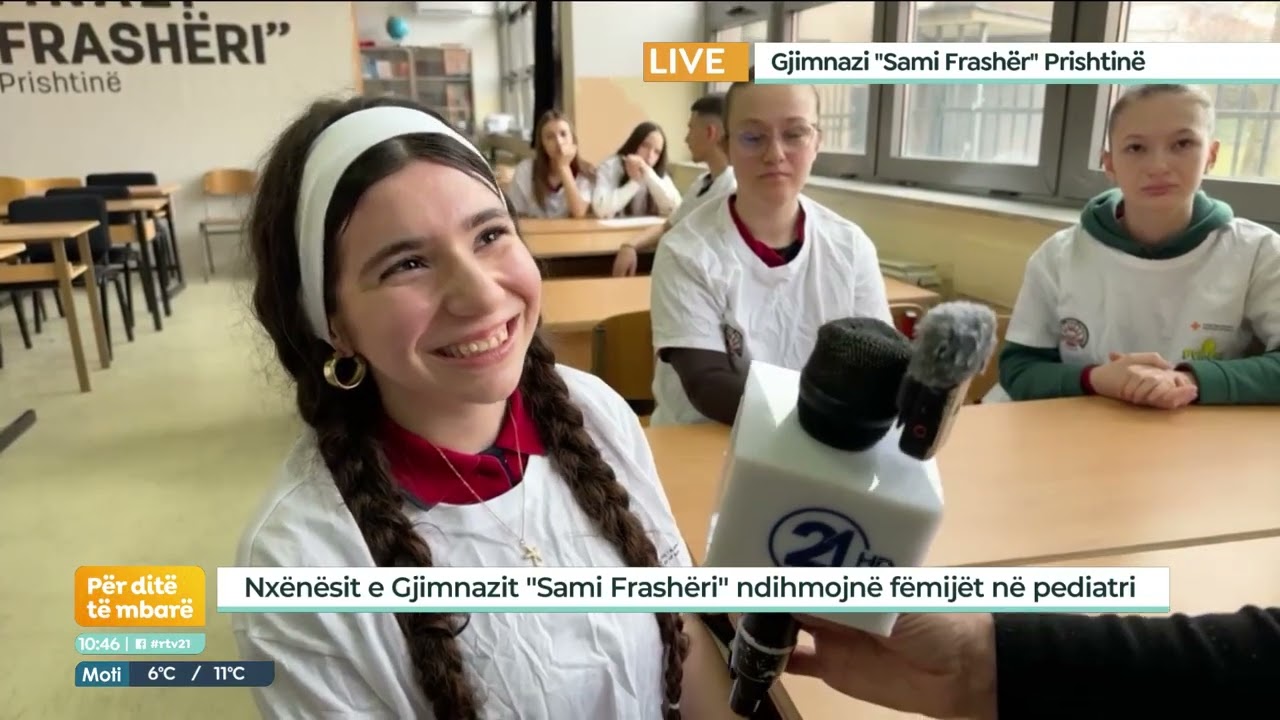 Nxënësit e Gjimnazit ''Sami Frashëri'' pjesëmarrës të projektit -  Promovimi i vlerave humane