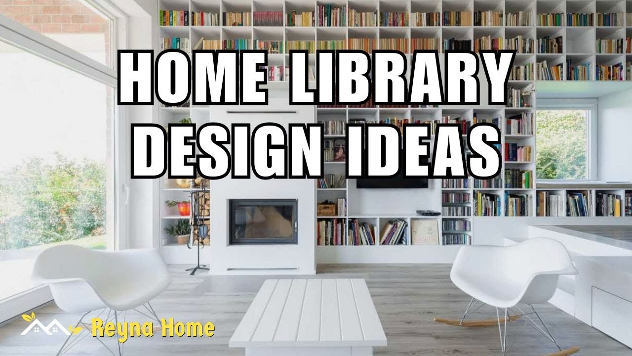 Home Library Design Ideas with Wooden Bookshelf Designs