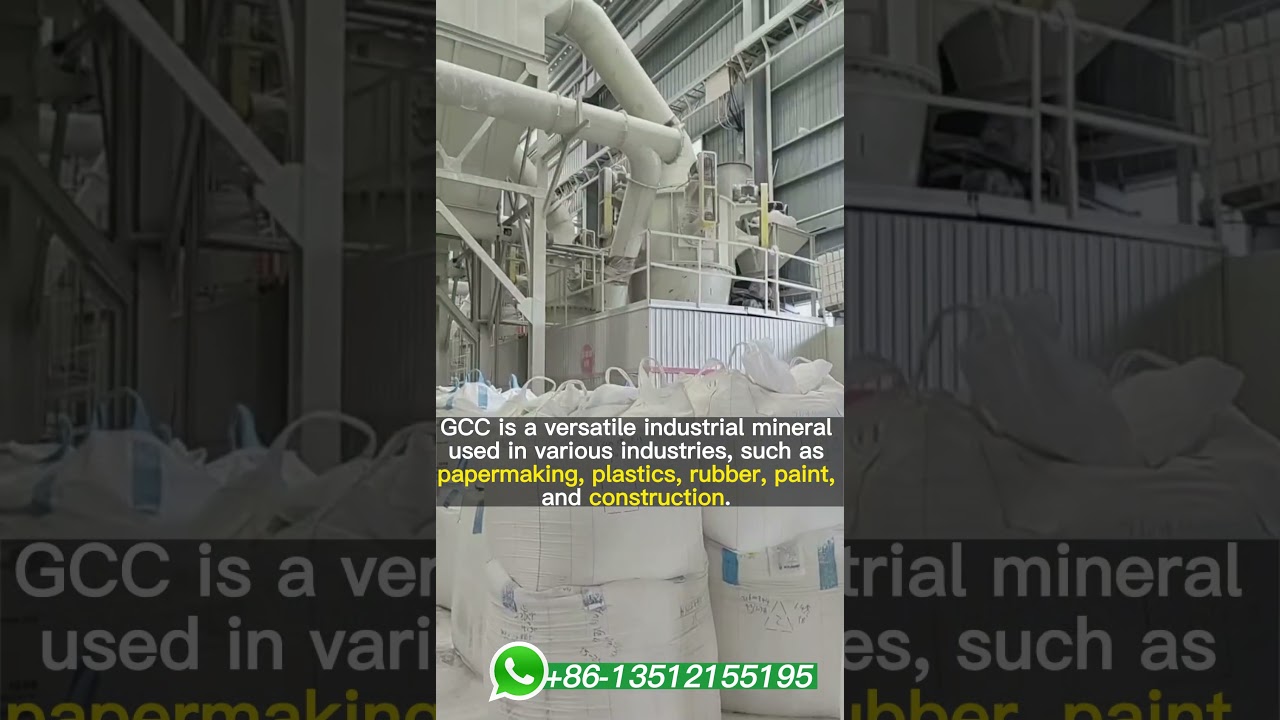 Ground Calcium Carbonate 600-3000 Mesh Manufacturing Process Line With HGM Ultrafine Grinding Mill