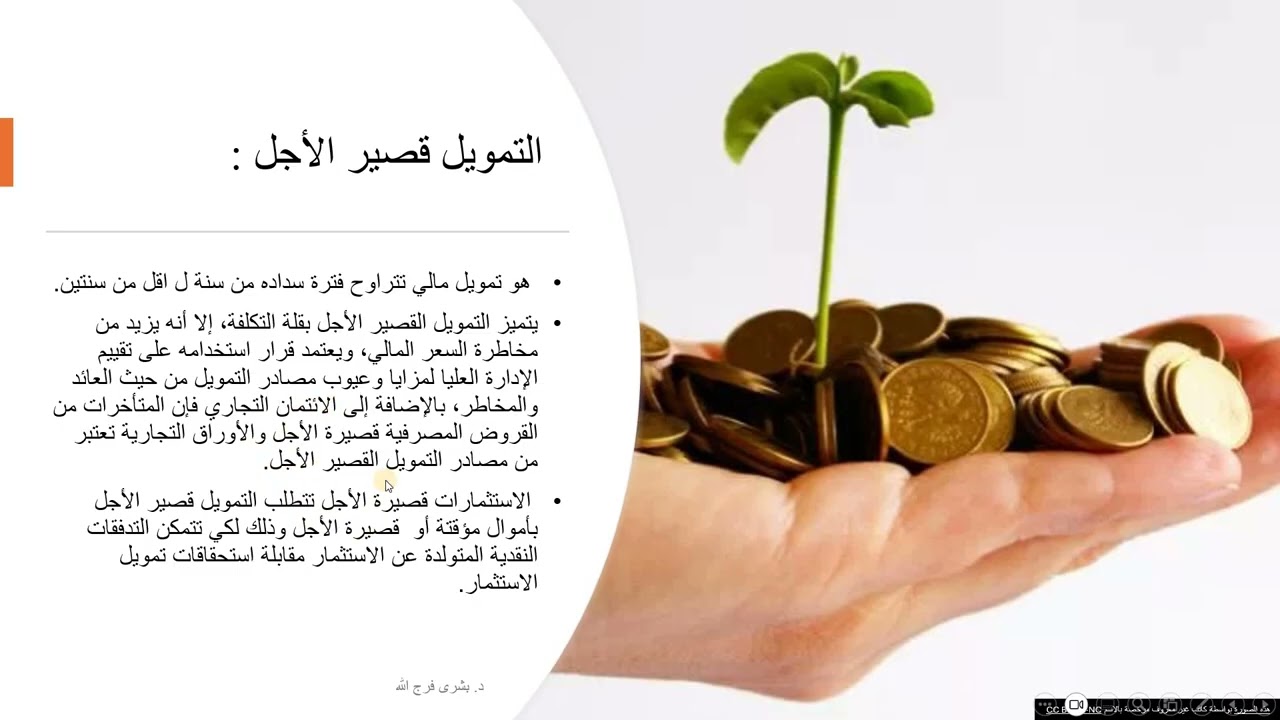 قرارات التمويل : أقسام التمويل