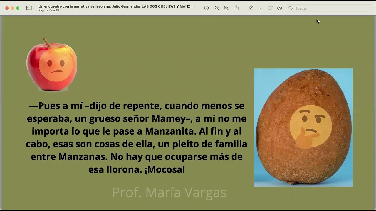 Audio relato: Manzanita de Julio Garmendia