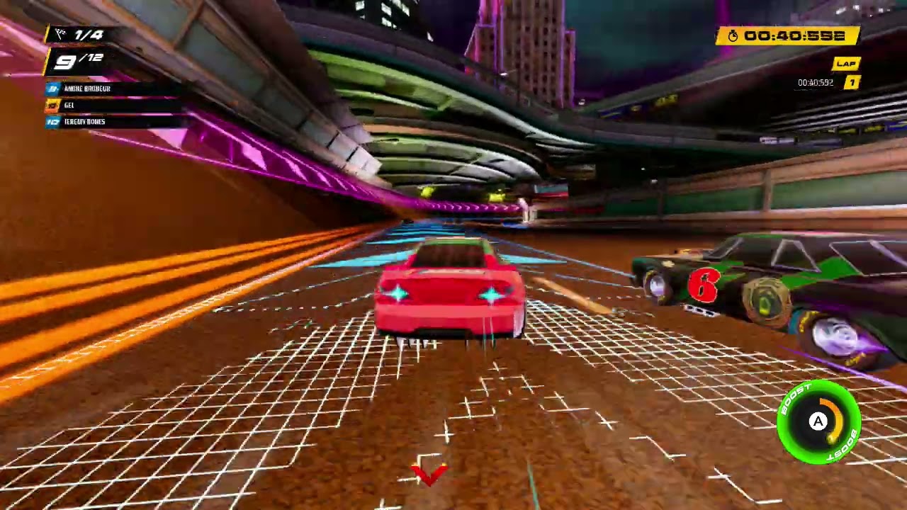 NASCAR Arcade Rush (Switch) Gameplay - Kansas (Elite Difficulty)