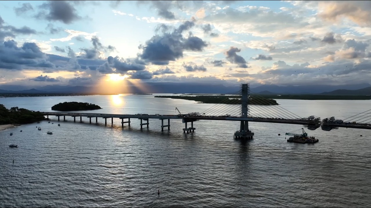 Obras na ponte de Guaratuba (PR) entram na fase final com 91% de conclusão