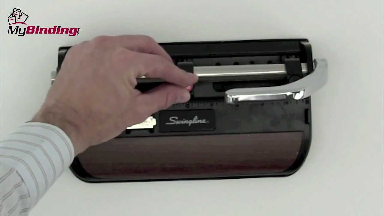 Swingline 74400 Accented Heavy Duty Hole Punch Demo