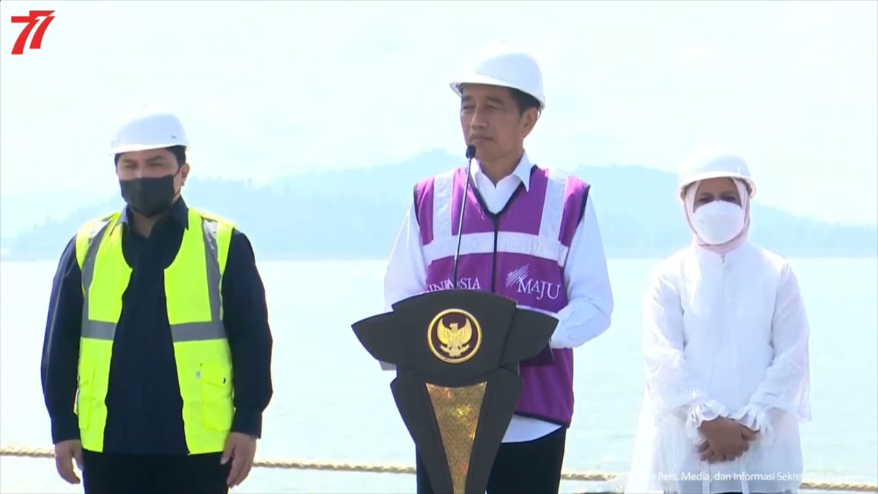 Sambutan Presiden dalam Peresmian Terminal Kijing Pelabuhan Pontianak, Kab. Mempawah, Selasa (9/8)