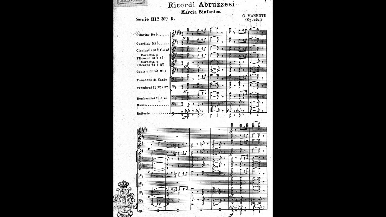 Ricordi Abruzzesi - Giuseppe Manente (Marcia sinfonica)
