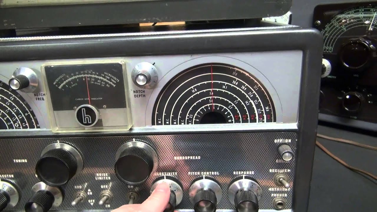 Hallicrafters SX-100 Ham Radio Shortwave Tube Receiver AM CW SSB Demo