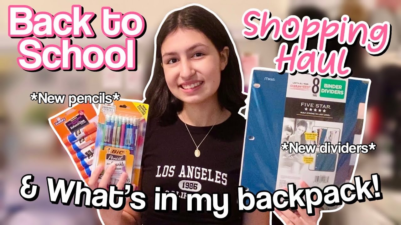 Back to School SHOPPING HAUL | What's in my backpack 2024