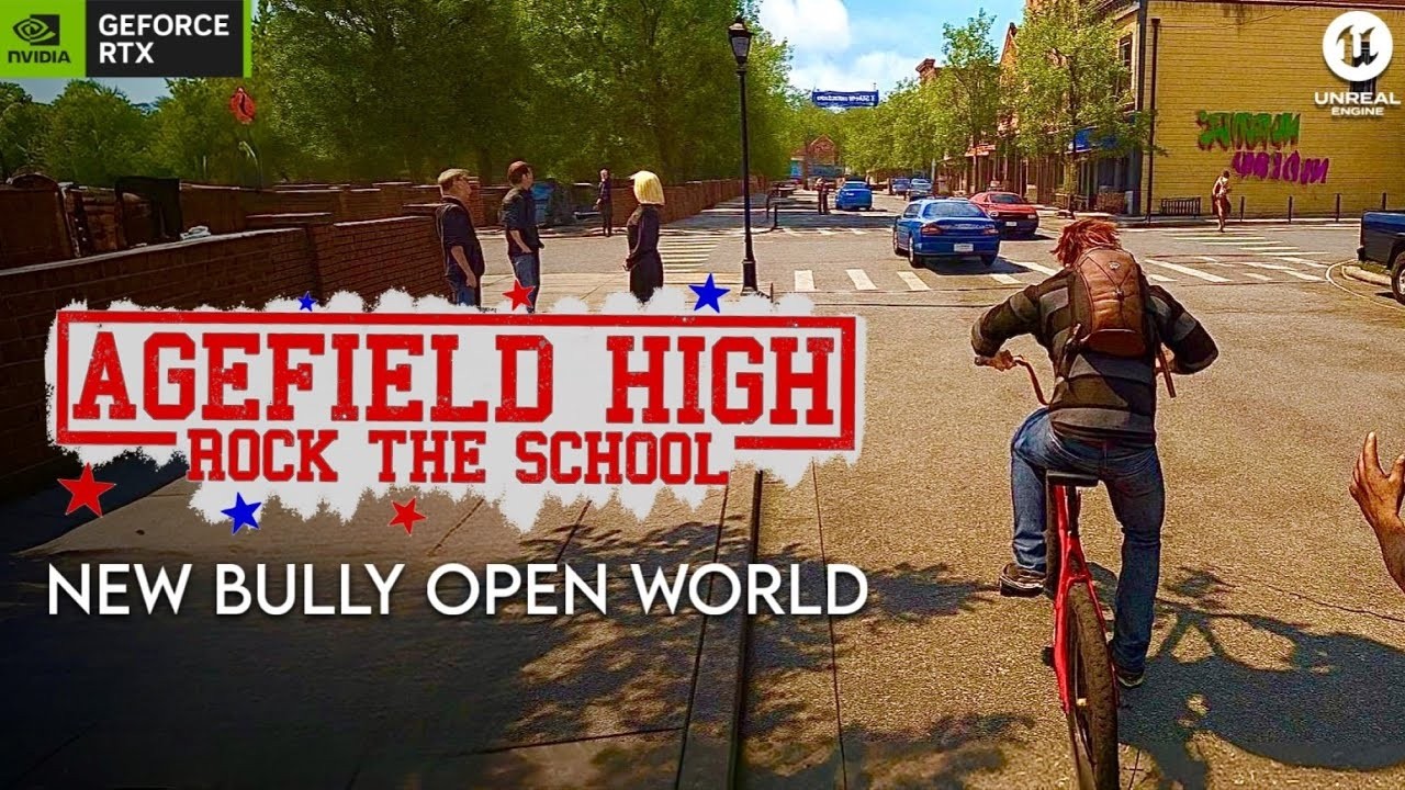 AGEFIELD HIGH: ROCK THE SCHOOL New Gameplay DEMO Footage | BULLY Like OPEN WORLD Game in UE5