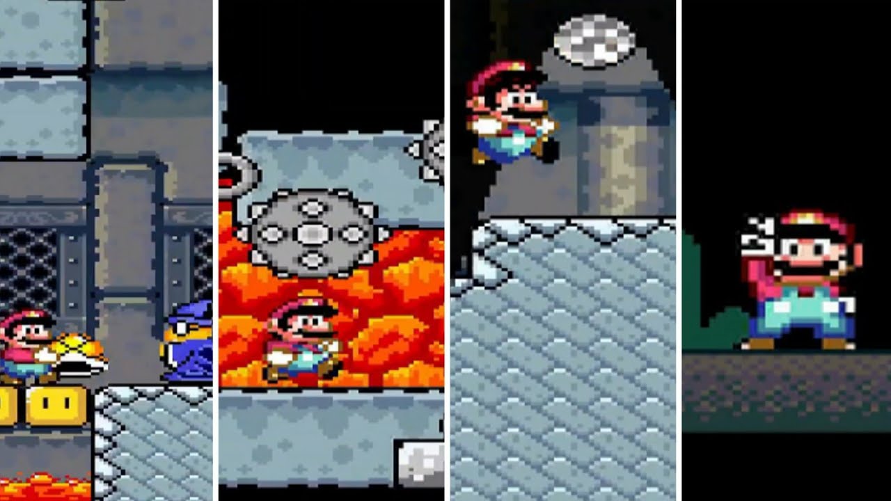 Super Mario World - All Castles & Fortress (No Damage)