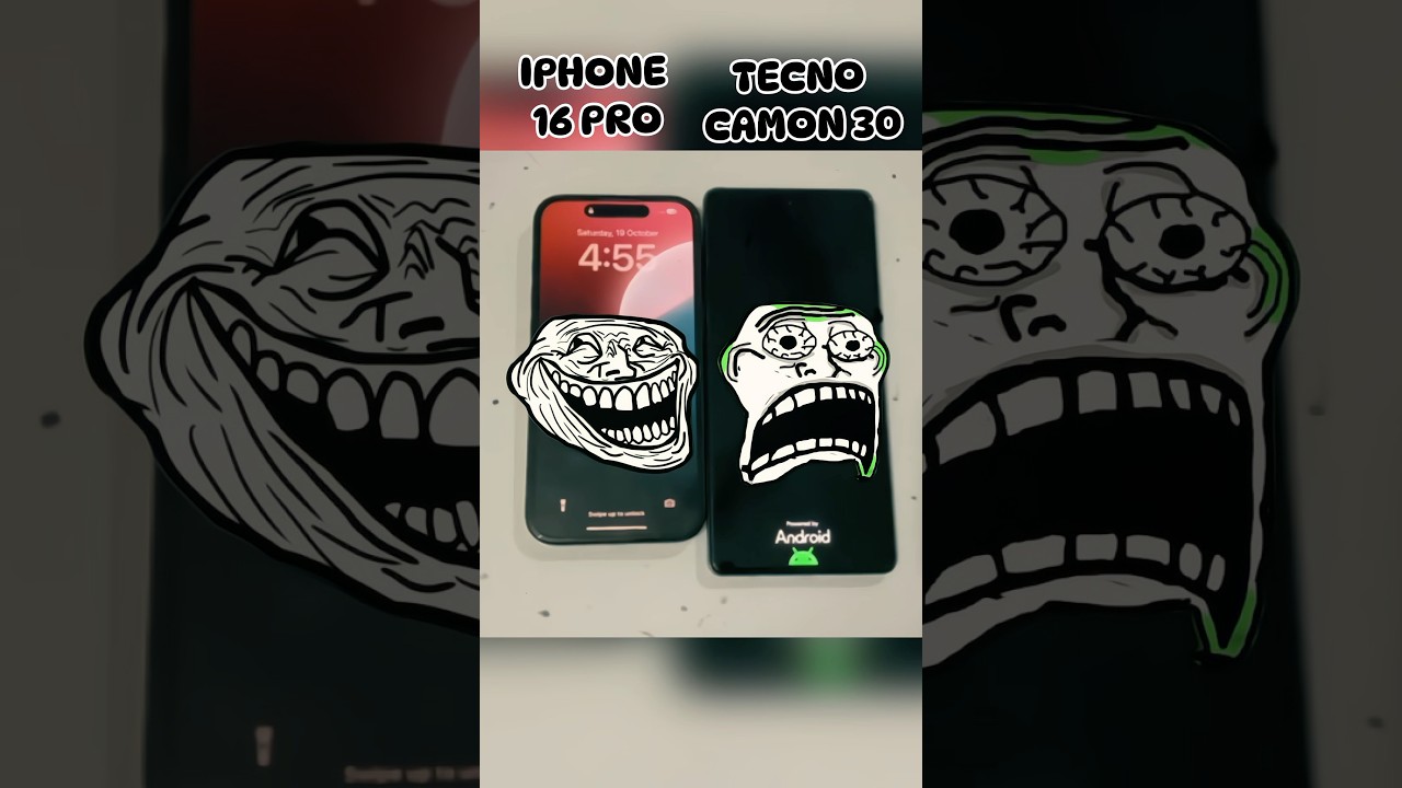 iPhone 16 Pro vs Tecno Camon 30  Insane Speed Test!⚡️#shorts #viralvideo