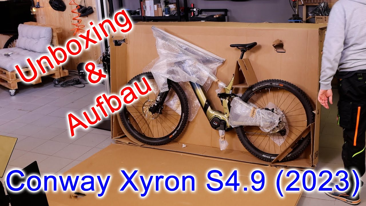 Conway xyron S4.9 eBike Unboxing und Aufbau (2023)