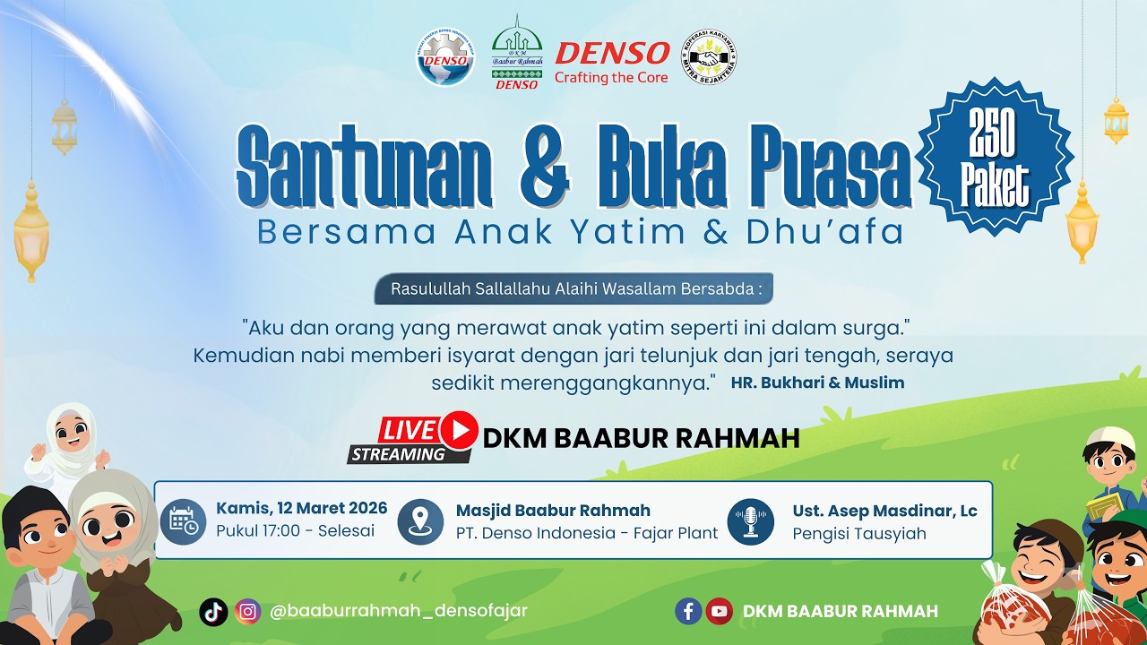 Ramadhan Berbagi : Santunan & Buka Puasa  | Bersama Anak Yatim & Dhu'afa