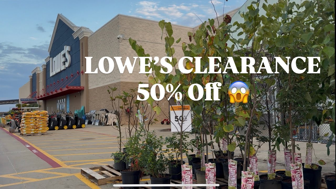 Lowe&rsquo;s  garden center is 50% off!!!! #Lowesclearance #lowessale #lowes #plantclearance #discount