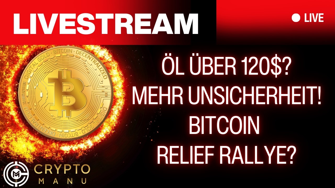 🔴KRYPTO LIVE TRADING ! ÖL ÜBER 120$? 🚨 BITCOIN & KRYPTO PUMP ODER ABSTURZ? 🚨