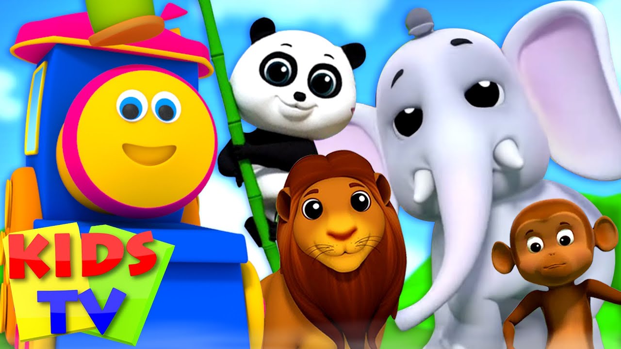 בוב הרכבת  | שיר גן החיות | קריקטורות חינוכיות | Kids Tv Israel | שירי ערש | סרטוני אנימציה