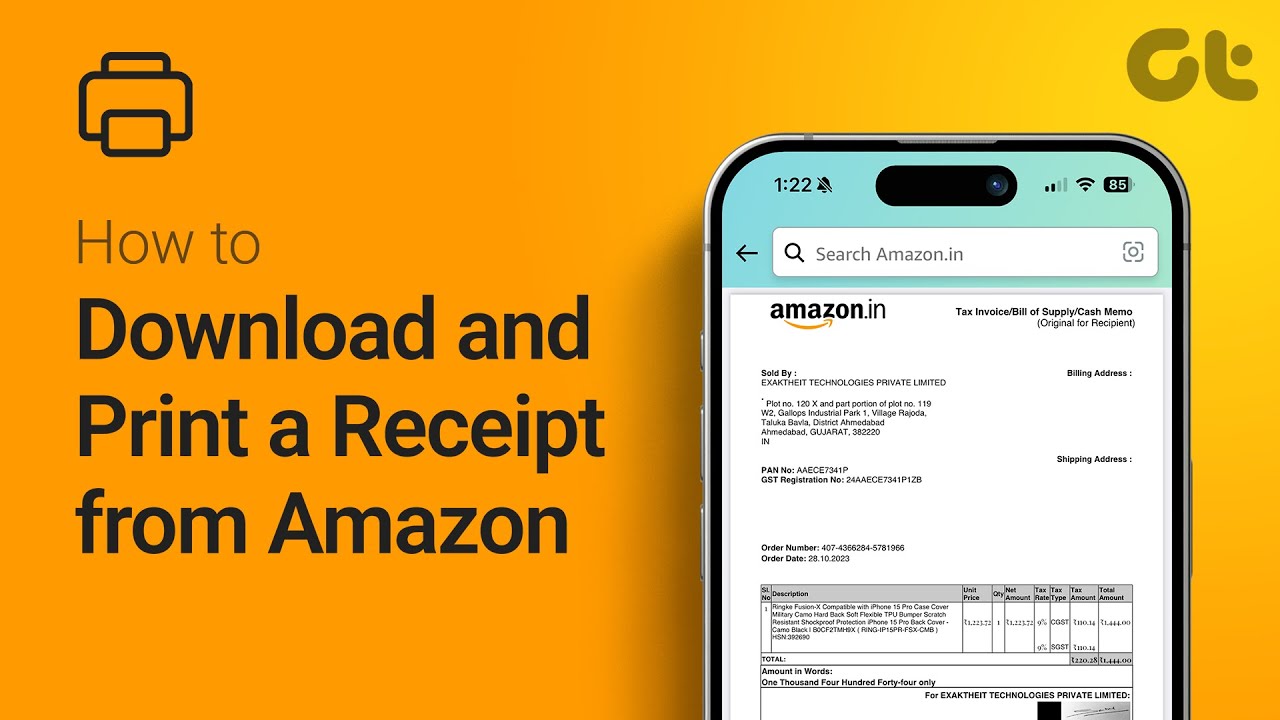 Как скачать и распечатать квитанцию ​​или счет-фактуру с Amazon | 3 очень простых способа |