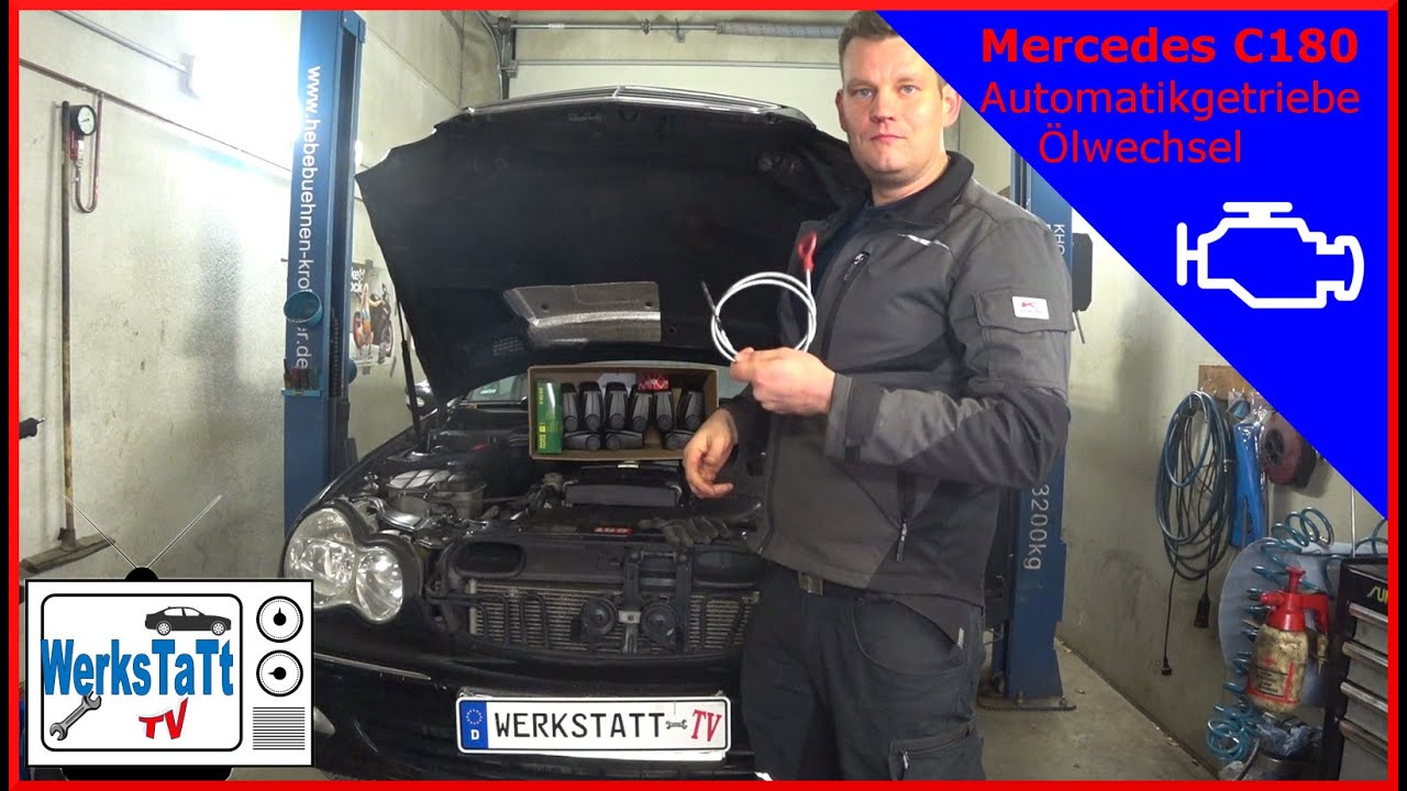 ►Mercedes C180◄ Automatikgetriebe Ölwechsel [Automatic Transmission Oilchange] ◢WERKSTATT-TV◣