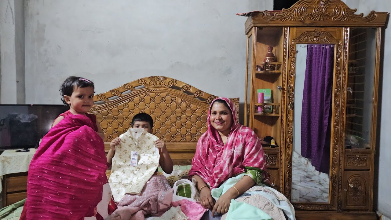 বাড়িতে অনুষ্ঠান অবশেষে ছেলে-মেয়ের জন্য শপিং করে নিয়ে আসলাম /khuki vlogz