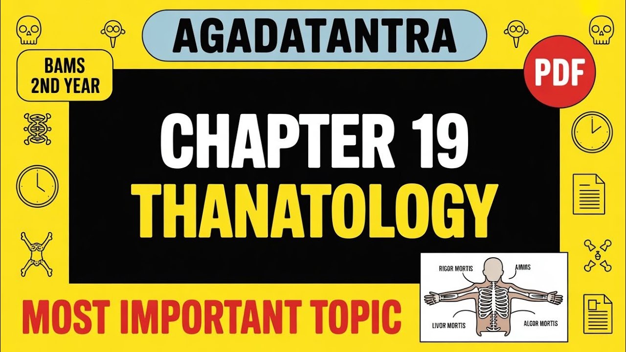 Agadatantra || Chapter 19 || THANATOLOGY || BAMS 2ND YEAR || NCISM ||