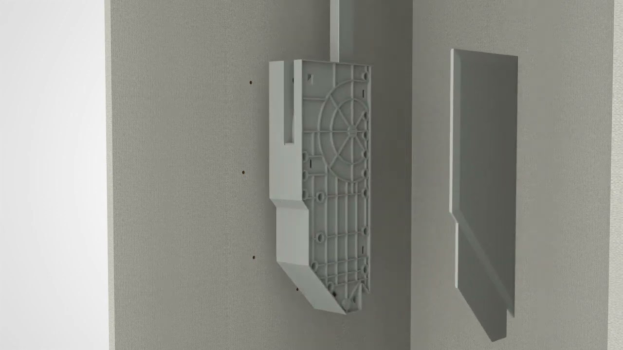 Manual Pull down clothes rod installation instruction