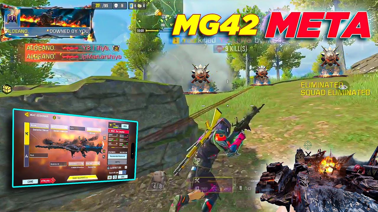 MG42 IS NEW META IN SEASON 4 🔥 | BEST MG42 GUNSMITH | COD MOBILE