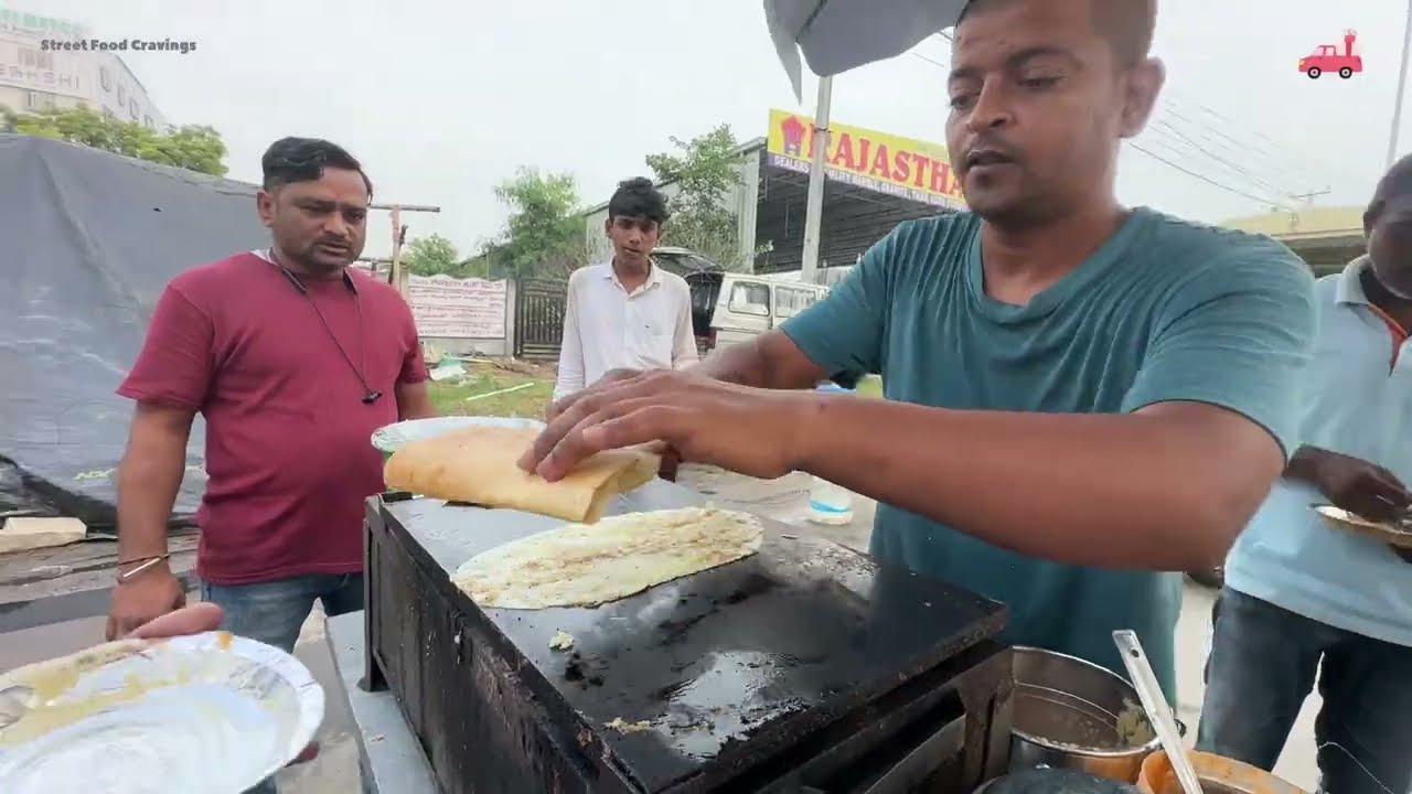 Best and Cheapest Street Food in Nagole | Dosa Special | Relaxing Food Video