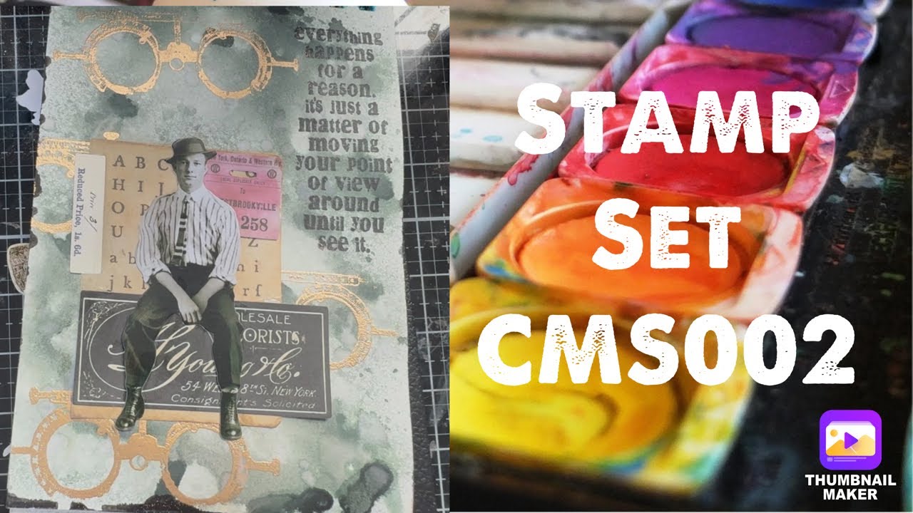 Stampers Anonymous CMS002: Ведение арт-журнала и изготовление открыток: краски, аэрозоли, глазурь...