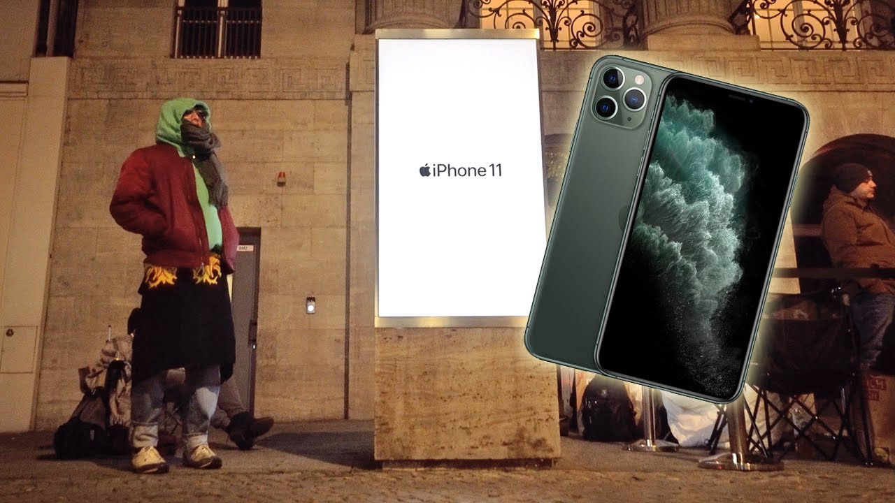 auf der Straße Schlafen fürs iPhone 11 Pro (3 Tage um 1. zu sein)