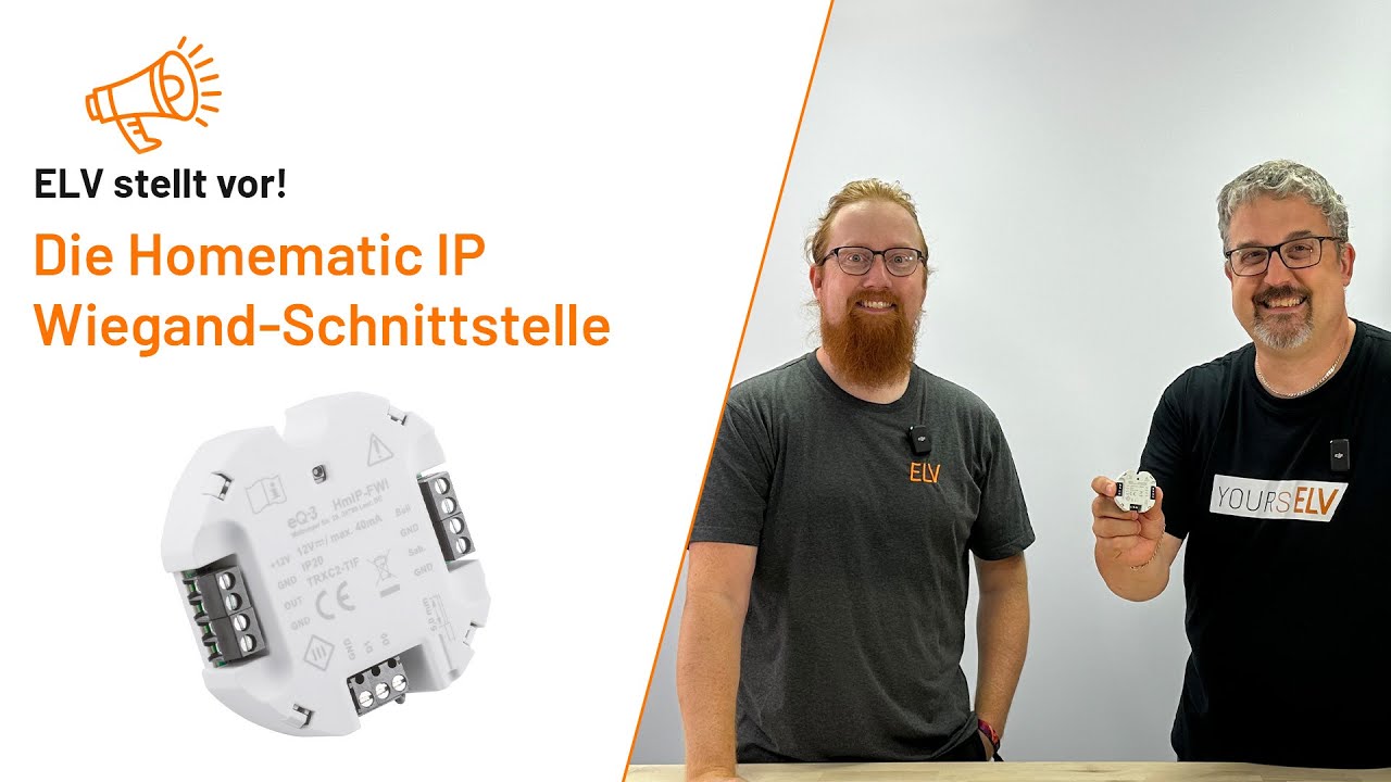 Homematic IP Wiegand Schnittstelle - ELV stellt vor!