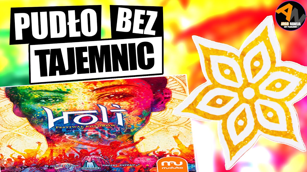 HOLI: FESTIWAL KOLORÓW ¦ Rodzinny abstrakt logiczny z planszą 3D! ¦ UNBOXING [2021]