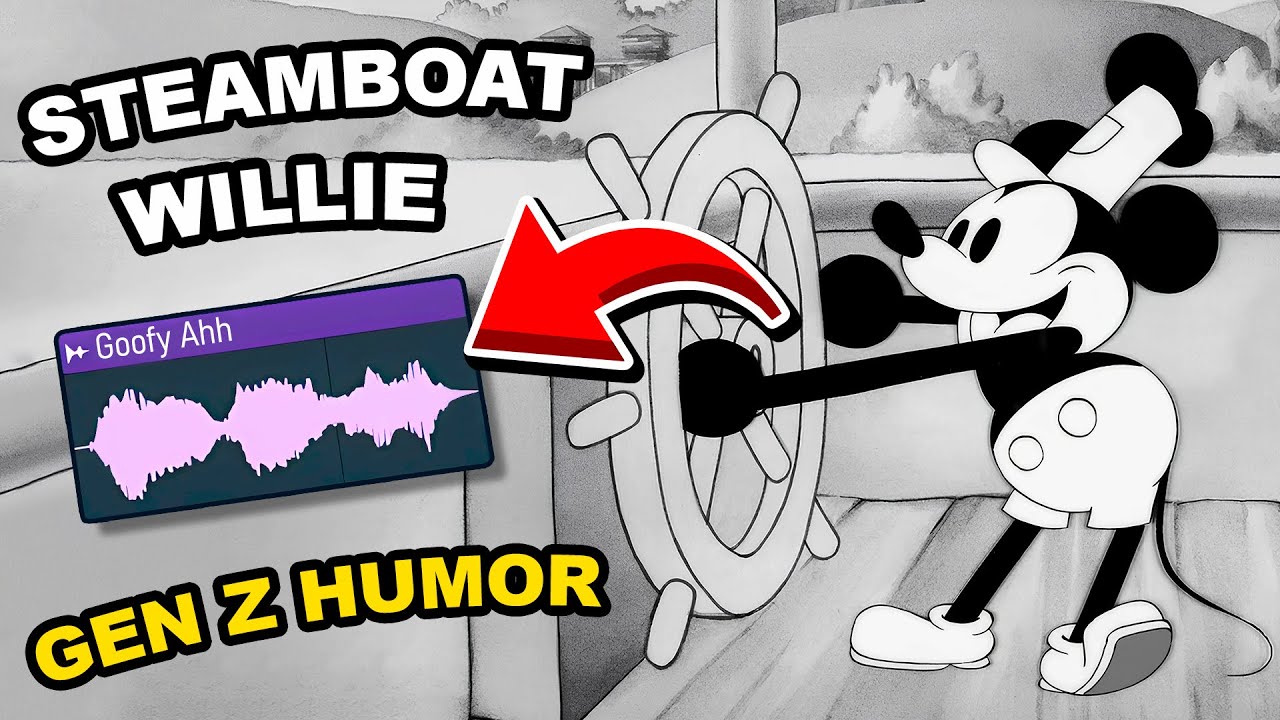 Steamboat Willie But I Added Goofy Ahh Sound Effects 💀💀💀