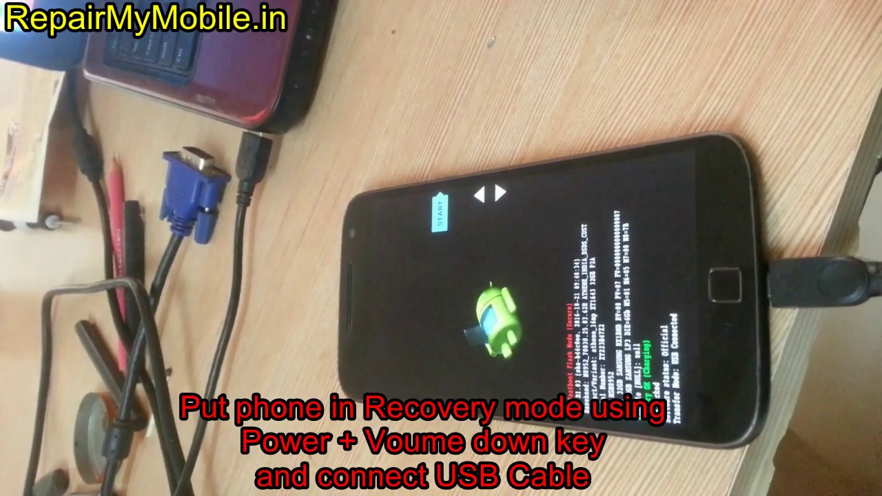 Moto G4 Plus XT1643 Flashing via. USB