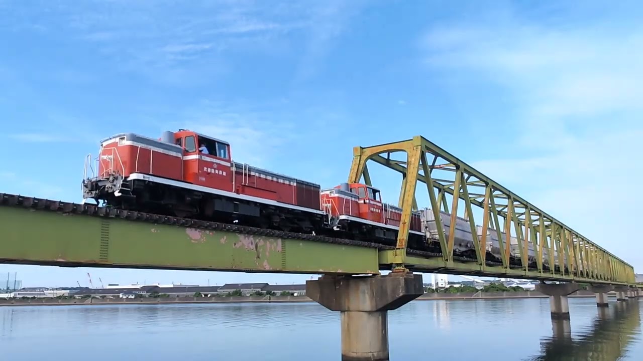 衣浦臨海鉄道 5570レ KE65朝の重連列車
