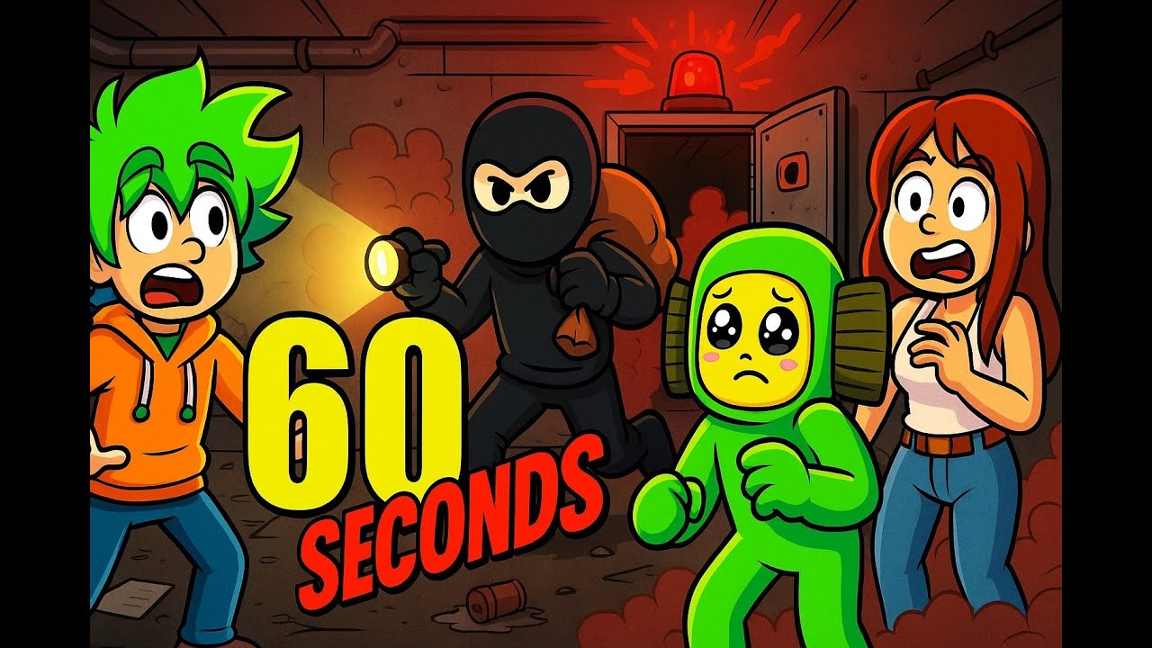 🏠 60 seconds: ZŁODZIEJ PRÓBOWAŁ OKRAŚĆ NASZ BUNKIER! 😱