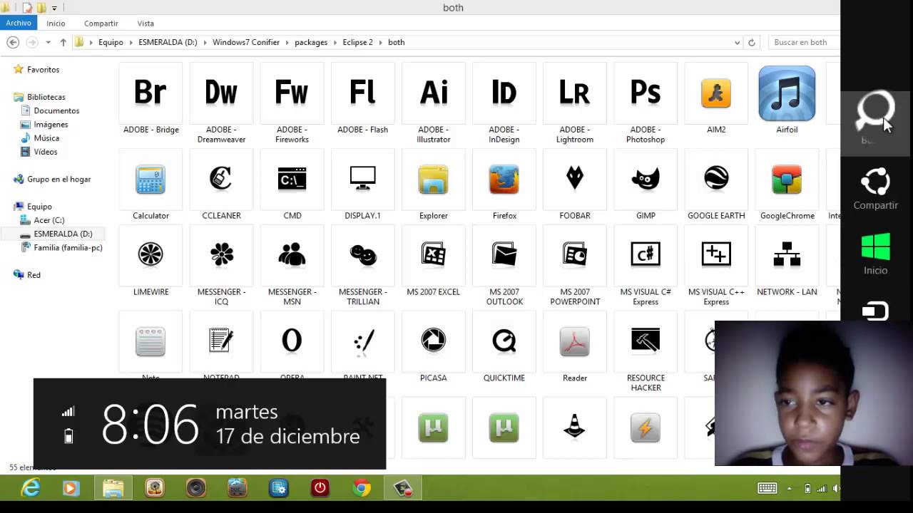 7Conifier Para Windows 7 + iconos Elegantes