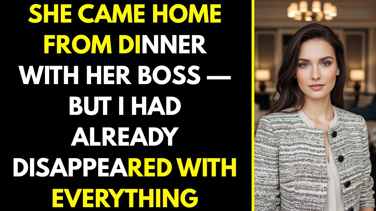 She Came Home From Dinner With Her Boss — But I Had Already Disappeared With Everything